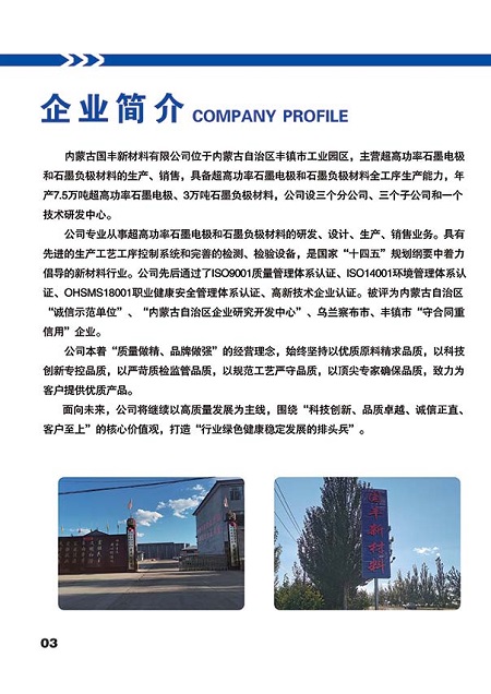 豐鎮(zhèn)市宏升炭素有限公司全資控股內蒙古國豐新材料有限公司-助推石墨新材料產業(yè)高質量發(fā)展